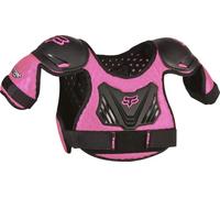 Fox Racing - Peewee Titan Roost Deflector - VTT Motocross Plastron - Aéré, Réglable, pour Enfants de 4 à 7 Ans, Motocross, Noir/Rose, S/M