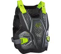 Fox Racing Raceframe Impact Ce Gilet De Protection Homme, Protection Certifiée Ce, Ajustement Réglable, Confort Optimal, Port Discret sous Maillot, Couleur : Gris, Taille : S/M