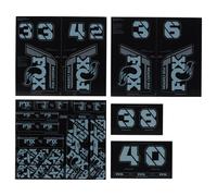 Fox Racing Shox Set d'Autocollants Fork and Shock Decal Kit àpd Modèle 2021 bleue universal