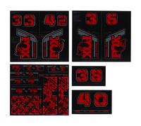 Fox Custom Fork/rear Shock 2021 Decals Kit Rouge Red