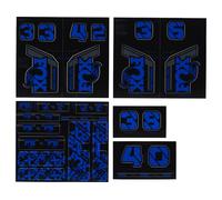 Fox Racing Shox Set d'Autocollants Fork and Shock Decal Kit àpd Modèle 2021 bleue universal