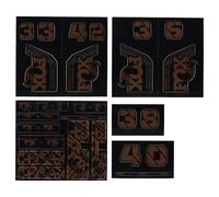 Kit d'autocollants Fox Racing Shox Custom 2021 noir rouge