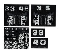 Fox Racing Shox Set d'Autocollants Fork and Shock Decal Kit àpd Modèle 2021 universal