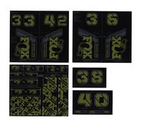 Fox Racing Shox Set d'Autocollants Fork and Shock Decal Kit àpd Modèle 2021 vert universal