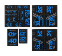 Fox Racing Shox Set d'Autocollants Heritage Fork and Shock Decal Kit jusqu'à 2020 bleue universal