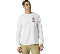 Fox Racing - T-Shirt à Manches Longues Premium Honda Wing,Blanc,S