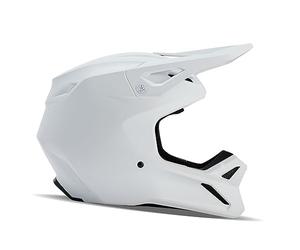 Fox Racing - V1 Solid Casques - Adulte Unisexe - Casque de Motocross, Casque de Protection, Casque Dirt Bike, Casque Tout-Terrain, Blanc Mat, XL
