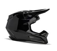 Fox Racing V1 Solid Helmet - Casque Motocross Sécurité MIPS, Confort Optimal, Ajustement Précis, Visière Sécurisée, Flux d'air Amélioré, Doublure Amovible, Noir, Taille : XS