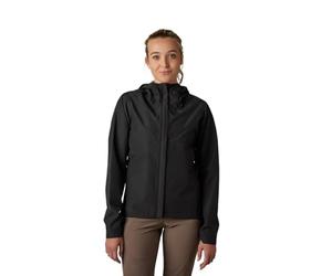 Fox Racing W Ranger 2.5L Water Jacket Femme Imperméable Respirante 10k/3k DWR Capuche Compatible Casque Poches Zippées Ajustable Pour Sentier Noir, Taille : L