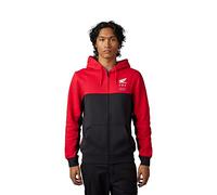 Fox Racing X Zip Fox Honda Sweat à Capuche en Polaire avec Fermeture éclair, Rouge Vif, XL Homme