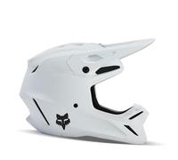 Fox Racing YTH V3 Solid Helmet Enfant MIPS Fibre De Verre Composite, Hydratation Intégrée, Communication Ready, Protection Sécurité Confort, Bien Ventilé, Matte White, Taille : YS