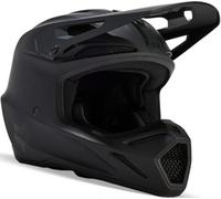 Fox Racing YTH V3 Solid Helmet Enfant MIPS Fibre De Verre Composite, Protection Sécurité Confort, Système Hydratation Intérieur, Communication Intégrée, Couleur : Matte Black, Taille : YL