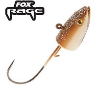 Fox Rage Eel Head Natural - Têtes plombées pour caoutchouc, tête plombée Leurre pour poisson en caoutchouc & Jigs, têtes de plomb pour caoutchouc shads, jigkopf