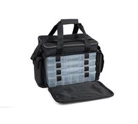 Fox Rage Grand Stacker Sac de pêche 37 x 24 x 33 cm Sac de pêche avec boîtes à appâts, Noir
