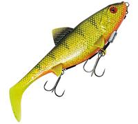 Fox Rage Poisson en caoutchouc Replicant Shallow - Couleur : UV Natural Perch - Longueur : 23 cm - 125 g