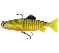 Fox Rage Replicant Jointed - Swimbait Wobbler, Couleur : Perche UV Naturelle, Longueur/poids : 23 cm - 130 g