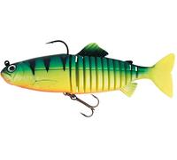 Fox Rage Replicant Jointed - Swimbait Wobbler, Couleur : UV Firetiger, Longueur/Poids : 23 cm - 130 g