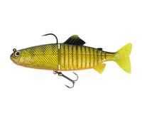Fox Rage Replicant Jointed - Swimbait Wobbler, Couleur : Perche UV Naturelle, Longueur/poids : 23 cm - 130 g
