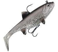 Fox Rage Replicant Wobble - Poisson en caoutchouc Swimbait, couleur : UV Silver Bait Poisson, longueur/poids : 18 cm - 90 g