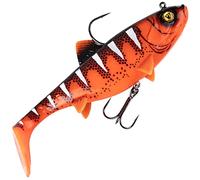 Fox Rage Replicant Wobble - Poisson leurre en caoutchouc Swimbait, Couleur : Red Wake UV - Longueur/poids : 18 cm - 90 g