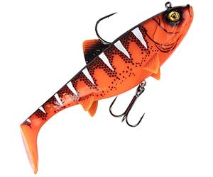 Fox Rage Replicant Wobble - Poisson leurre en caoutchouc Swimbait, Couleur : Red Wake UV - Longueur/poids : 18 cm - 90 g