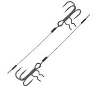 Fox Rage Strike Point Stinger - 2 crochets supplémentaires, longueur/capacité de charge/taille du crochet : Medium Lure 10 cm/40 lb / Taille 2