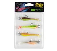Fox Rage Ultra NMC039 Lot de 4 mini frites UV 7 cm 5 g 1/0 Couleurs mélangées