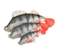 Fox Rage Ultra Realistic Perch Replicant - Leurre en caoutchouc - Poids/longueur/taille de l'hameçon : 100 g / 18 cm / Taille 1/0