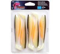 Fox Rage Zander Pro Ultra UV 12 cm - 5 poissons en caoutchouc - Couleur : olive