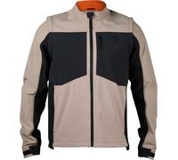 FOX Ranger Softshell Veste de motocross, noir-beige, taille M pour homme