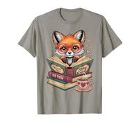 Fox Read Books Be Kind Stay Weird Reader Cute Nerd Bookworm T-Shirt