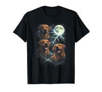 Fox Red Labrador Retriever Moon Dog Lover T-Shirt