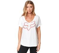 FOX RESPONDED SS VNECK t-shirt femme blanc XS