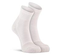 FOX RIVER Foxriver Femme Mèche à sec Athletic Quarter Crew Chaussettes - Blanc - Large