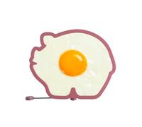 Fox Run Moule en silicone de qualité alimentaire en forme de cochon pour crêpes et œufs au plat, 15,2 x 12,7 x 1 cm