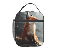 Fox Sac Déjeuner Portable Lunch Box Réutilisable Sac Isotherme Repas Pour École Étudiant Plage