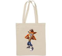 Fox Sac fourre-tout en coton naturel Blanc