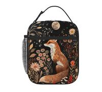 Fox Sac Isotherme Repas Portable Sacs Fourre-Tout Réutilisable Sac Glaciere Pour Plage Bureau Femme