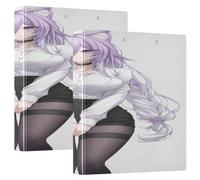 Fox Sexy Anime Girl Reliure de carnet de notes 3,8 cm 3,8 cm avec poches 1/2 paquets de fournitures de bureau 200 feuilles