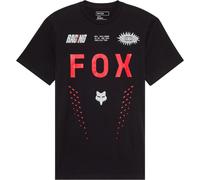 FOX Shield Premium T-shirt, noir-blanc-rouge, taille S pour homme