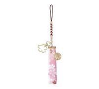 Fox Shrine Maiden Guuji of the Shrine Porte-clés Pendentif - Chibi Pink Priestess Charm Fox Lady Cadeau pour les fans d'anime et cosplayeuses