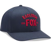 FOX Slogan Casquette Snapback, bleu foncé/rouge