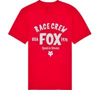 FOX SLOGAN SS PREM TEE Shirt flame rot L
