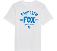 FOX Slogan T-shirt Enfant, Blanc/bleu, Taille YM