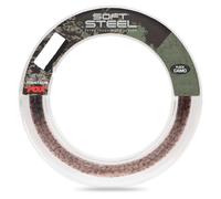 Fox Soft Steel Fleck Camo Leader - Cordon de bas de ligne de 100 m - Diamètre / capacité de charge : 0,50 mm - 15,9 kg