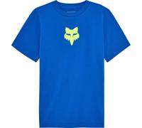 FOX Spire T-shirt Enfant, bleu/néon jaune, Taille YXL
