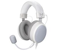 Fox Spirit DH0 - Micro-Casque Gamer Filaire 2m - Blanc - Compatible PC, PS5, PS4, Xbox Serie S/X, Consoles - Confort & Immersion - Micro Amovible - Jack 3.5 mm