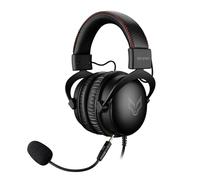 Fox Spirit DH1 - Micro-Casque Gamer Filaire 2m - Noir - Compatible avec PS4/5 - Xbox Serie S/X - PC - Consoles - Confort & Immersion - Micro Amovible - Jack 3.5 mm