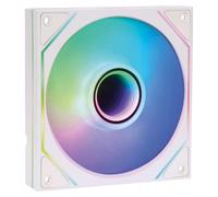 Fox Spirit FA120R ARGB - Ventilateur boîtier Reverse - 120 mm - Pales inversées - 800 à 1800 Tours/Min en PWM - Compatibilité Carte mère ARGB - Blanc