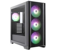 Fox Spirit FG2 - Boîtier PC - Moyen Tour - Façade Mesh - Compatible avec Carte mère Micro ATX, Mini ITX - Panneau latéral en Verre trempé - Noir